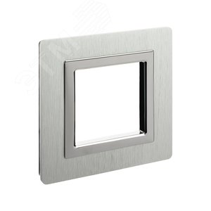 Рамка из алюминия, ''Avanti'', серая, 2 модуля 2