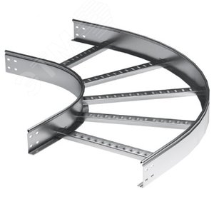 Угол горизонтальный 90 градусов 50x200 R=600мм цинк-ламельный