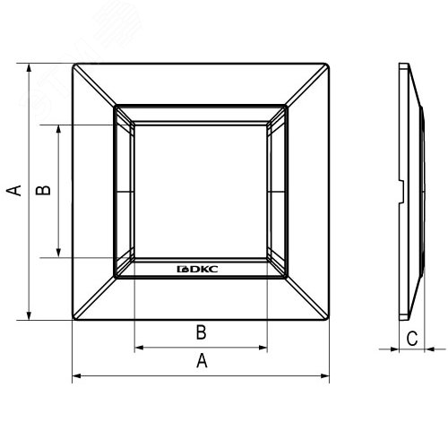 Рамка из металла, ''Avanti'', темно-серый, 2 модуля 6