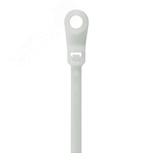 Хомут 150х3.6мм белый с монтажным отверстием (100шт) (252150-I) 2