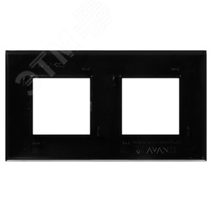 Avanti Рамка ARTLEBEDEV ''Черный квадрат'' 4 модульная 3