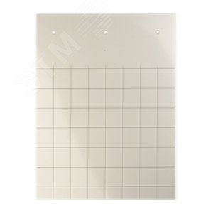 Табличка полужесткая 17x15мм. Установка в держатель. Для маркировки модульного оборудования. ПВХ-0,5. Серебристая (36 шт. на пластине, упак. по 10 листов)