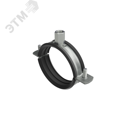 Хомут для средних нагрузок с изоляцией с гайкой М8 для труб d 1/4''