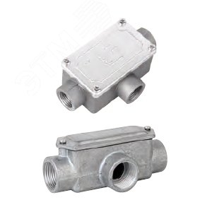 Коробка ответвительная алюминиевая 3 ввода М25х1.5 IP55 118х67х42мм - фото 3