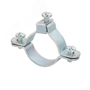 Хомут заземления для труб 32-1` мм оцинкованная сталь