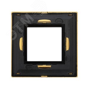 Рамка из металла, ''Avanti'', золотая, 2 модуля 3