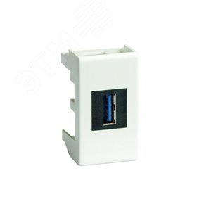 USB 3.0 розетка, ЭУИ Вива (Viva), белая, 1 мод. - DKC (ДКС)