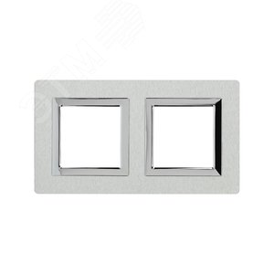 Рамка из алюминия, ''Avanti'', серая, 4 модуля