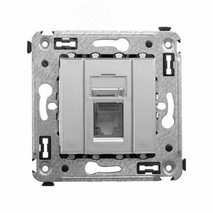 Avanti Компьютерная розетка RJ-45 в стену, кат.6А одина  ная, , Закаленная сталь - DKC (ДКС)