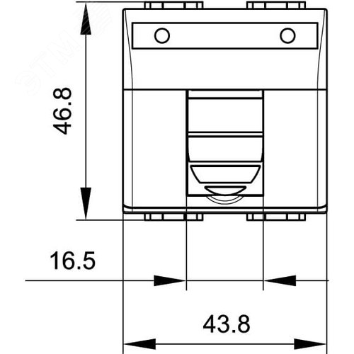 BRAVA Розетка компьютерная RJ45 2 модуля 1 разъем категория 5е белая (76642B) - фото 2