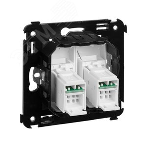 Avanti Розетка RJ-45 в стену, 5e двойная, Белое   облако - фото 4
