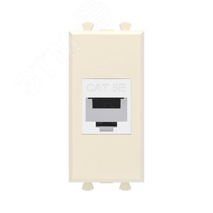 Avanti Компьютерная розетка RJ-45 без шторки модульная, кат.5е,  Ванильная дымка, 1 модуль - DKC (ДКС)