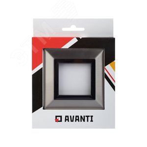 Рамка из металла, ''Avanti'',  никелированная, 2 модуля 5