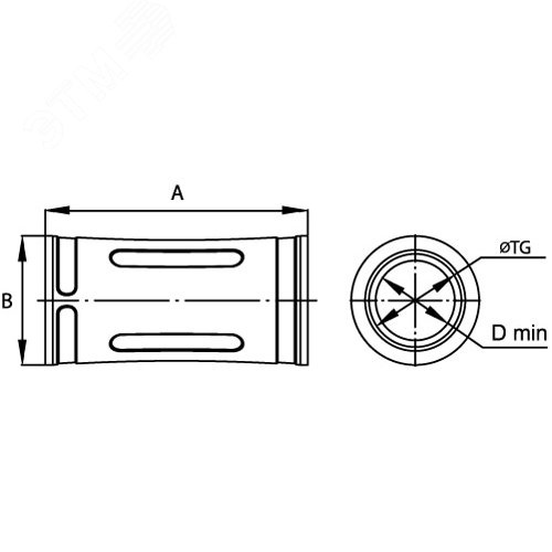 Муфта труба-труба IP67 д.16мм 2