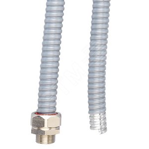 Металлорукав DN 50мм в ПВХ изоляции Dвнутр=50.5 мм Dнар= 57.0 (25 м) серый