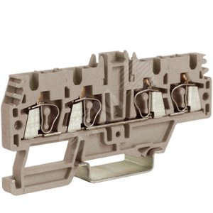 Зажим проходной HMM.2/2+2GR 2 ввод/2 вывода 2.5 кв.мм серый QUADRO (ZHM520GR) - DKC (ДКС)