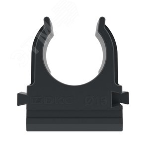 Держатель с защелкой д.16мм черный 2