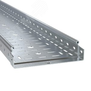 Лоток перфорированный 50x300х4000, 1,0 мм, горячеоцинкованный - фото 2