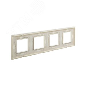 Рамка из натурального стекла, ''Avanti'', светло-зеленая, 8 модулей 4