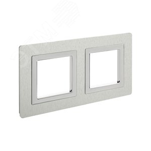 Рамка из алюминия, ''Avanti'', серая, 4 модуля 2