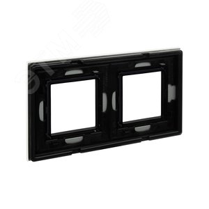 Рамка из натурального стекла, ''Avanti'', светло-серая, 4 модуля 4