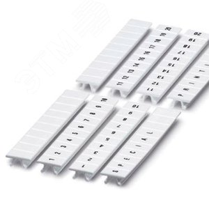 Маркировка для клемм, ширина 6 мм, L1,L2,L3,N,PE, горизонтальная ориентация, 1шт.=полоса из 10 маркеров - DKC (ДКС)