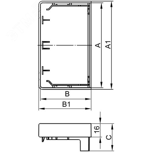 Заглушка для кабель-канала 200x80 торцевая LАN In-liner - фото 2