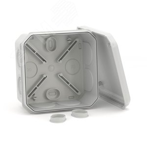 Коробка ответвительная с 8+2 кабельными вводами   д.25/20мм, IP55,85х85х40мм 4