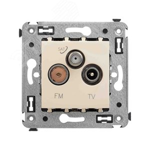 Avanti Розетка TV-FM-SAT в стену,  Ванильная дымка - DKC (ДКС)