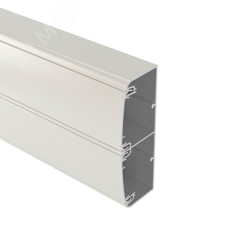 Кабель-канал алюминиевый 140x50 с двумя крышками белый - DKC (ДКС)