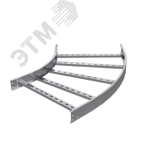 Угол горизонтальный 45 градусов 50х200, R300, 1,5 мм, AISI 304 (ILCM3520C)