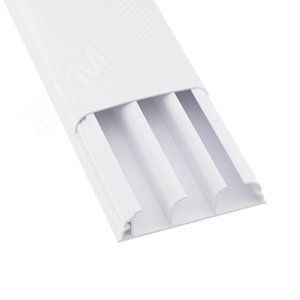 Кабель-канал 90x25 плинтусный треxсекционный с крышкой IN-Liner FRONT 2