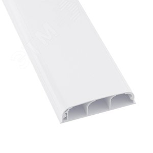Кабель-канал 90x25 плинтусный треxсекционный с крышкой IN-Liner FRONT 3