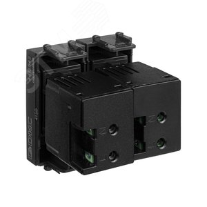 Avanti USB зарядное устройство модульное, , Черный матовый, 2 модуля - фото 4