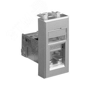 Компьютерная розетка RJ-45 модульная, кат.5е экранированная,"Avanti","Закаленная сталь", 1 модуль | 4404361 | DKC - фото 2