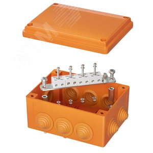 Коробка пластиковая FS с кабельными вводами       иклеммниками,IP55,150х110х70мм, 8р, 450V,6A,4мм.кв - DKC (ДКС)