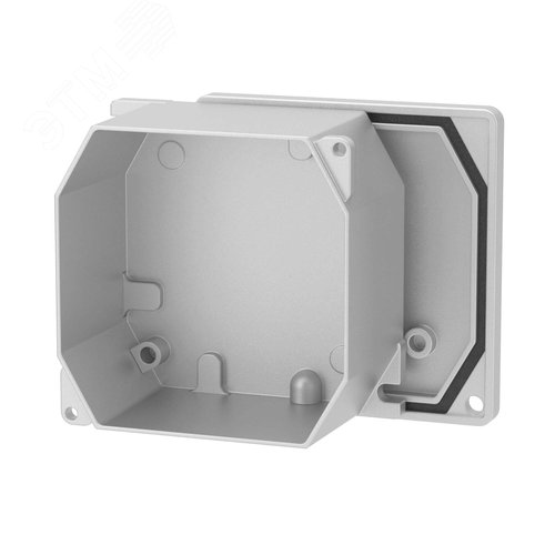 Коробка ответвительная 90х90х53мм IP66 RAL9006 алюминиевая - фото 4
