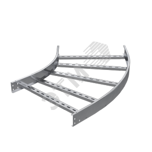 Угол горизонтальный 45 градусов 100х100, R300, 1,5 мм, AISI 304 (ILCM31010C)