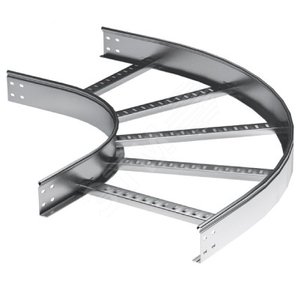 Угол горизонтальный 90 градусов 80x600 R=300мм цинк-ламельный