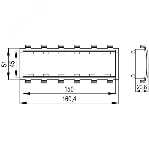 VIVA каркас 6 мод In-liner Front черный - фото 4