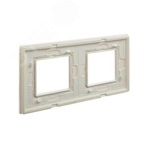 Рамка из натурального стекла, ''Avanti'', белая, 4 модуля 4