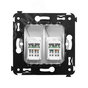 Avanti Розетка RJ-45 в стену, кат.6 двойная, ''Белое облако'' - фото 3