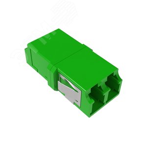 Адаптер LC/APC-двухволоконный (Duplex) TOP Senior/Senior SC-footprint OS2 зеленый - DKC IT