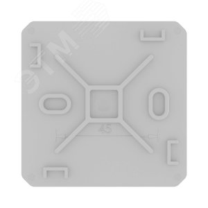 Коробка ответвительная с 8+2 кабельными вводами   д.20/20мм, IP55,70х70х40мм 3