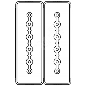 Секция прямая шинопровод 2+2 точек отвода L=3000мм Cu 6P+6P40A (LTC40MSP41AA000) - DKC (ДКС)
