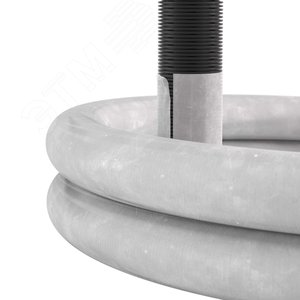 Двустенная труба ПНД гибкая дренажная д.125мм с геофильтром, SN8, перфорация 360 град., в бухте 40м, цвет черный 2