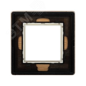 Рамка из натурального дерева, ''Avanti'', беленый дуб, 2 модуля 3