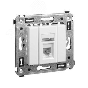 Avanti Розетка телефонная в стену одинарная, ''Белое облако'' 2