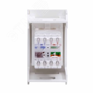 VIVA Розетка компьютерная RJ45 1 модуль категория 5е белая - фото 4