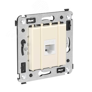 Avanti Компьютерная розетка RJ-45 без шторки в    стену кат.5е одинарная Ванильная дымка - DKC (ДКС)